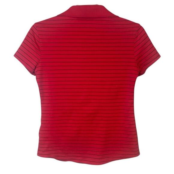 Callaway Red Striped Polo Shirt Women’s S Golf Activewear Performance - Picture 2 of 6